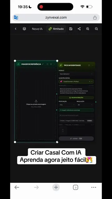 Criando casal com IA 