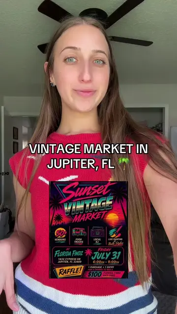 Let me know if you’re coming out! #vintagemarket #jupiterflorida #palmbeachcount