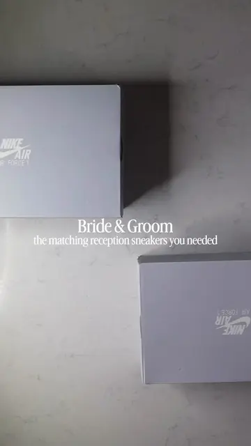 Bride & Groom, the perfect reception look starts from the ground up. ✨👟 #bridal