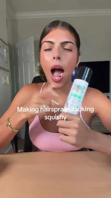 I kept seeing people make hairspray crack squishies… so I decided to try it with