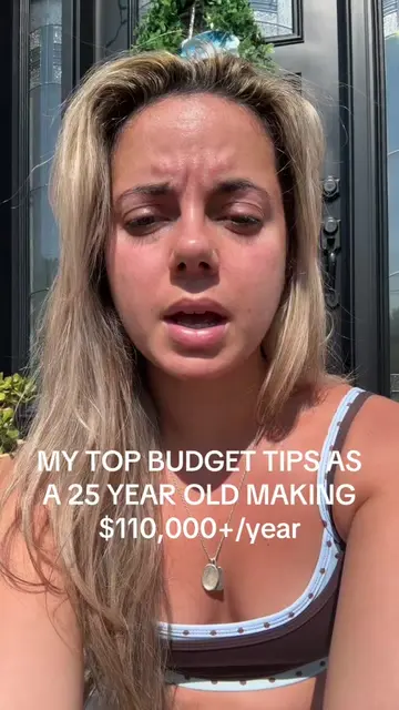 MY TOP BUDGET TIPS AS  A 25 YEAR OLD MAKING  $110,000+/year #budget #moneytok #m