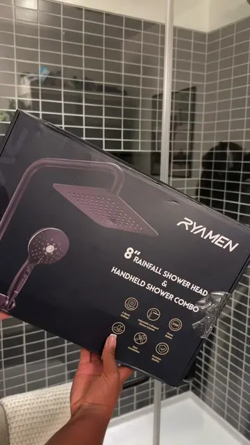 Let’s upgrade my shower 🚿🫧  Completely obsessed with how this turned out btw!!