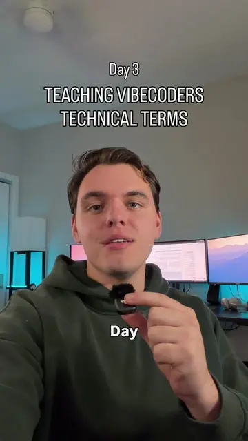 Day three of teaching technical terms to nontechnical vibe coders: today's term 