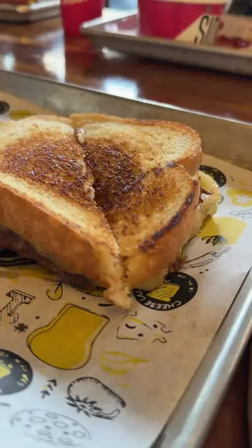 Still dreaming and drooling about this Birria Grilled Cheese sandwich from @CHEE