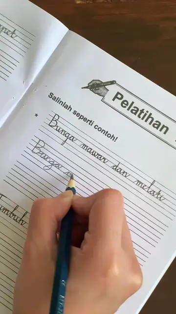 Buku Anak Cara Menulis dan Latihan Huruf Tegak Bersambung #tegakbersambung #bela
