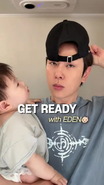 ASMR with my son👶🏻 #grwm #kbeauty 