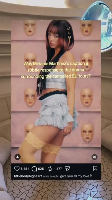 Was Melanie Martinez's caption a subtle response to the drama surrounding the ca