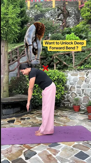 Want to Unlock a Deep Forward Bend? 🧘‍♂️ Practice daily. Hold 30–60 sec × 2–3 r