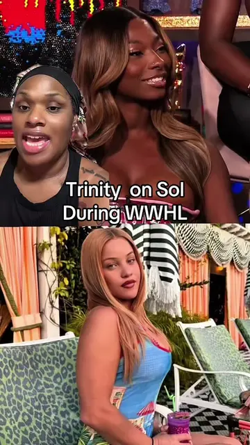 Trinity addresses Sol’s comments on her relationship with Bryce on @BravoWWHL wi