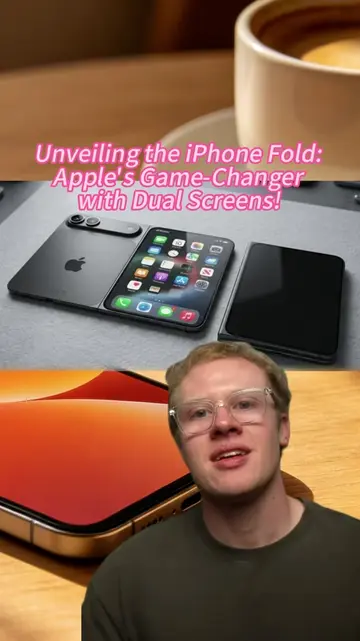Unveiling the iPhone Fold: Apple's Game-Changer with Dual Screens! 📱✨ #iPhoneFo