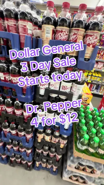 🛑Dollar General 3 Day Sale Starts Today 7/30! 🔥🔥Gotta get those Dr Pepper’s 4