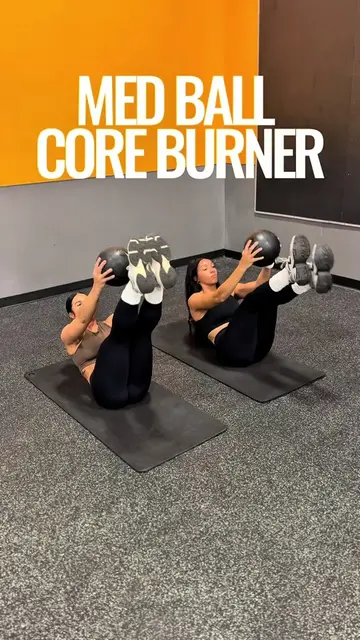 MED BALL CORE BURNER Your core deserves more than endless crunches. 🔥 Slow down