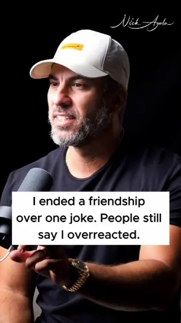 - [ ] I ended a friendship over one joke. People still say I overreacted. Disres