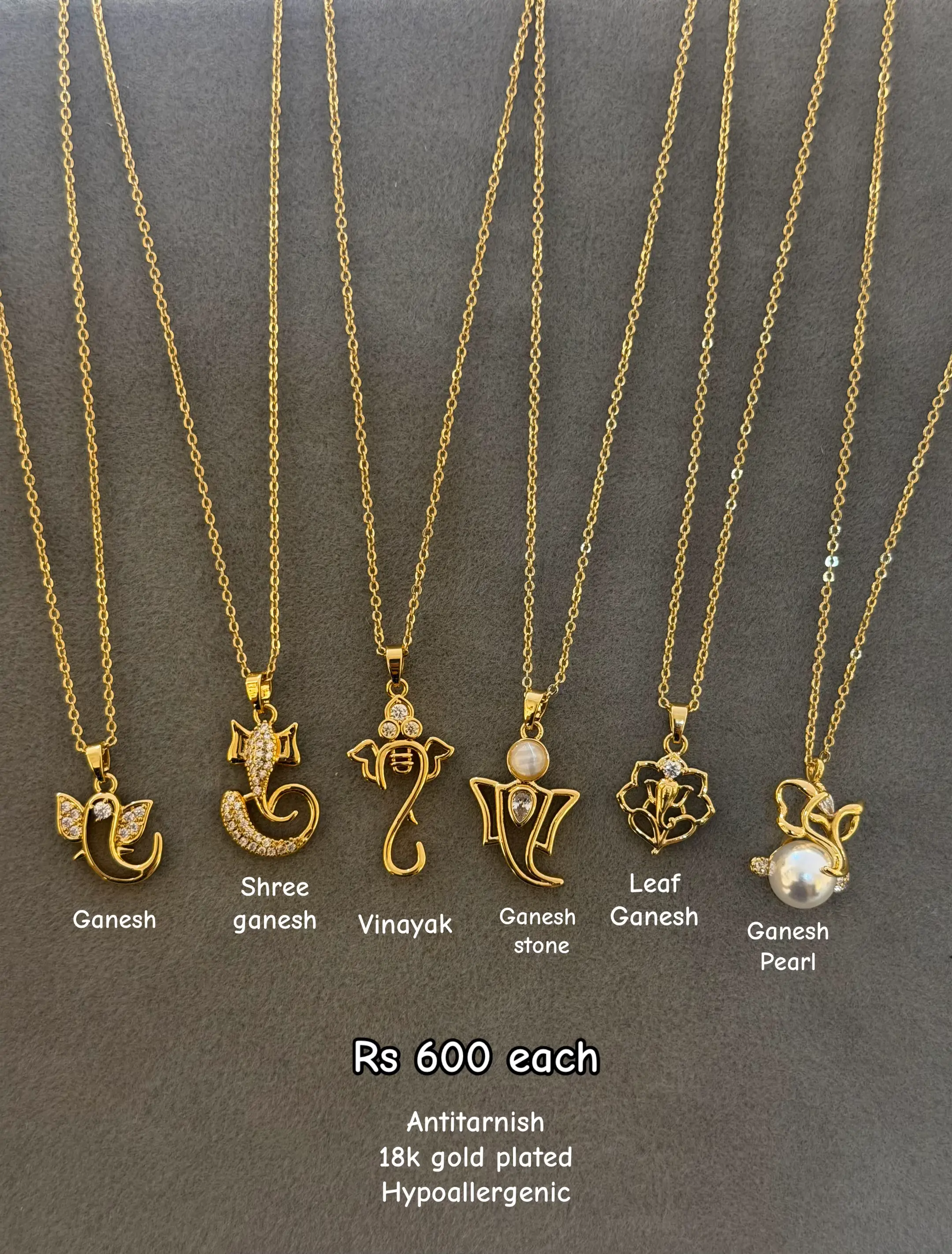 Rs 600 each Antitarnish 18k gold plated Hypoallergenic