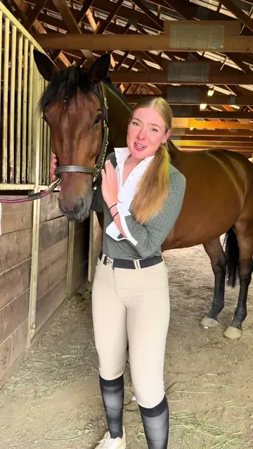 Ah I’m nervous🤪 wish us luckkkk #fyp #horsegirl #equitation #grwm #tackup 