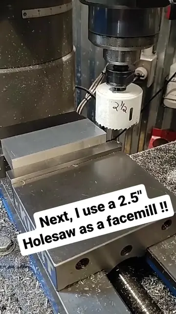Anything is possible if you're crazy enough. 2.5- Bi-Metal holesaw facing .020- 