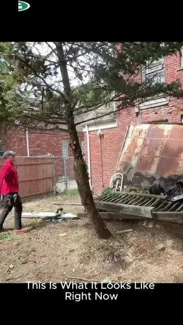 This porch is completely rotted and could collapse at any moment; it is extremel