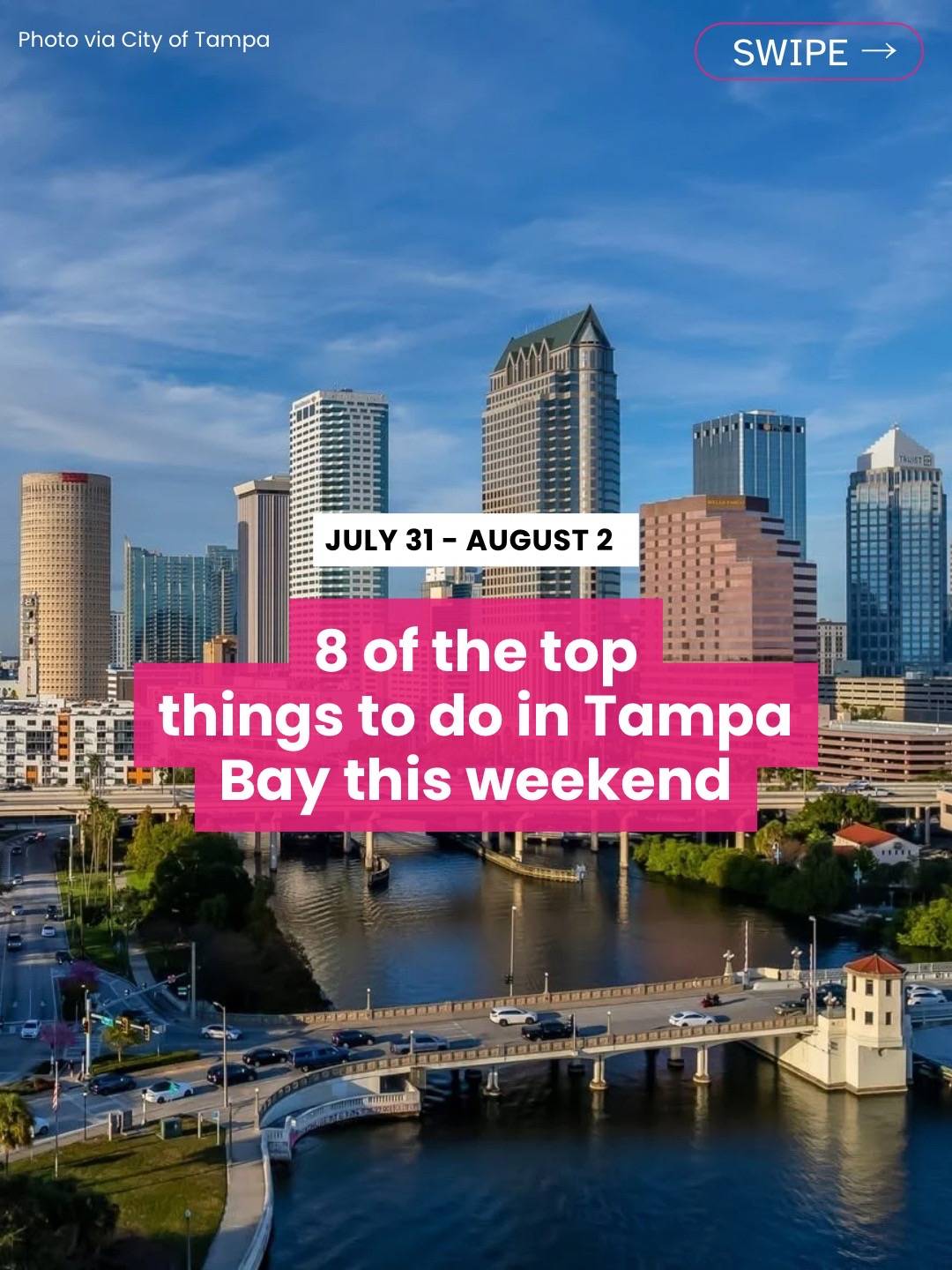 Top 8 things to do in Tampa this weekend: July 31- August 2 📆 🔗 Link in bio fo