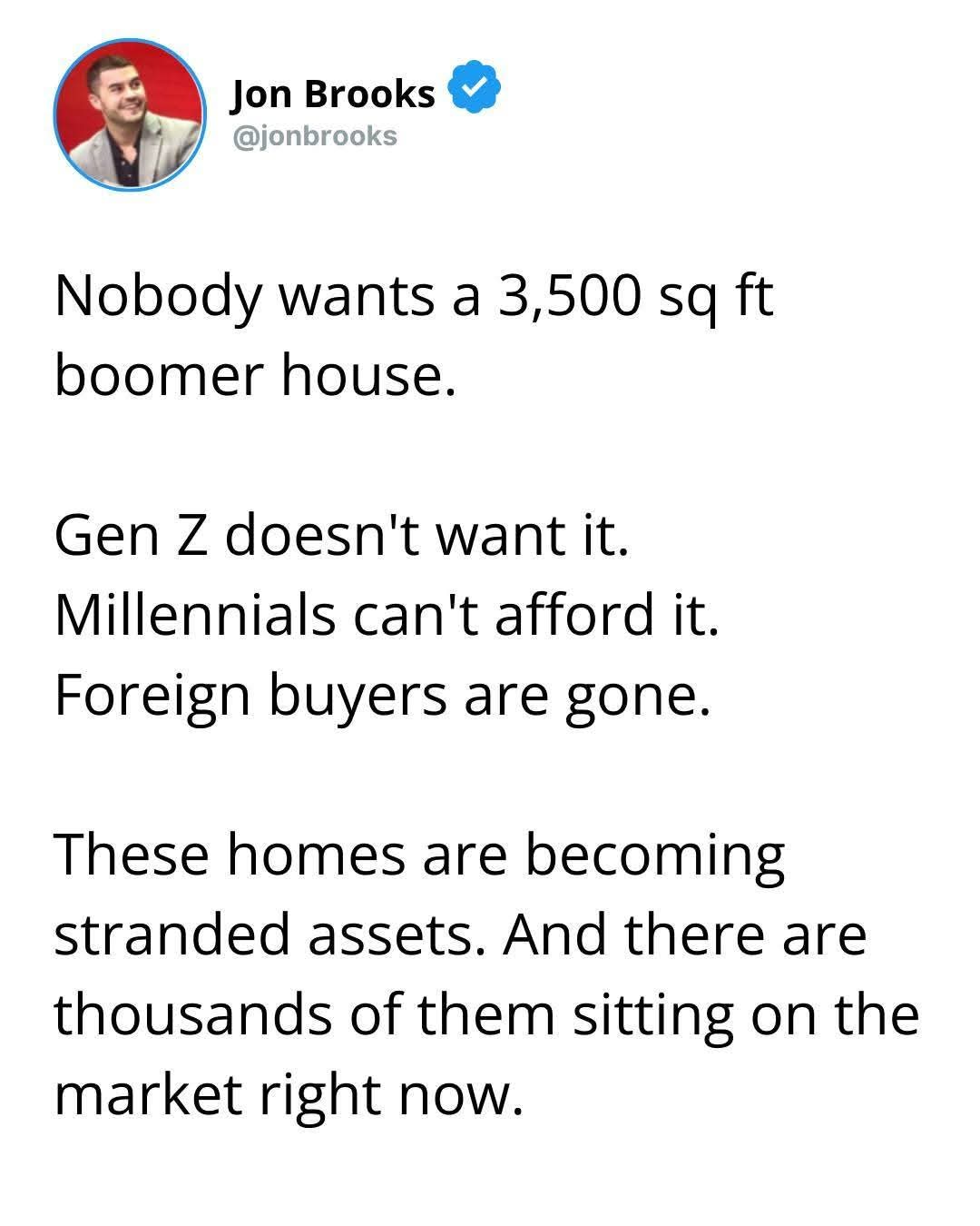 Demand for oversized suburban homes is collapsing because the groups who used to