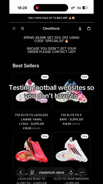 Who is next? Cleatstock.store passed our test ✅ #cleats #boots #Soccer #fyp #soc