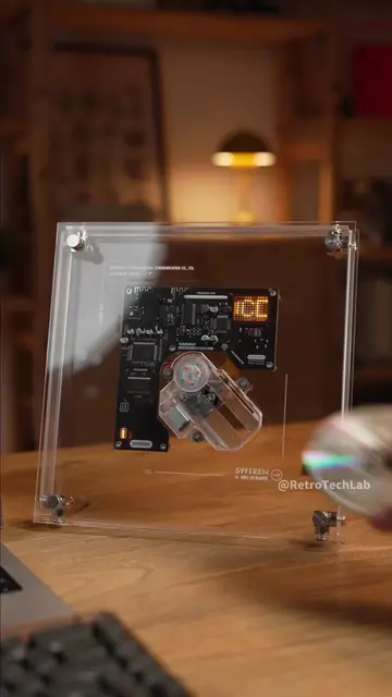 More than a CD player—it’s a living piece of art. Link in bio. Transparent desig