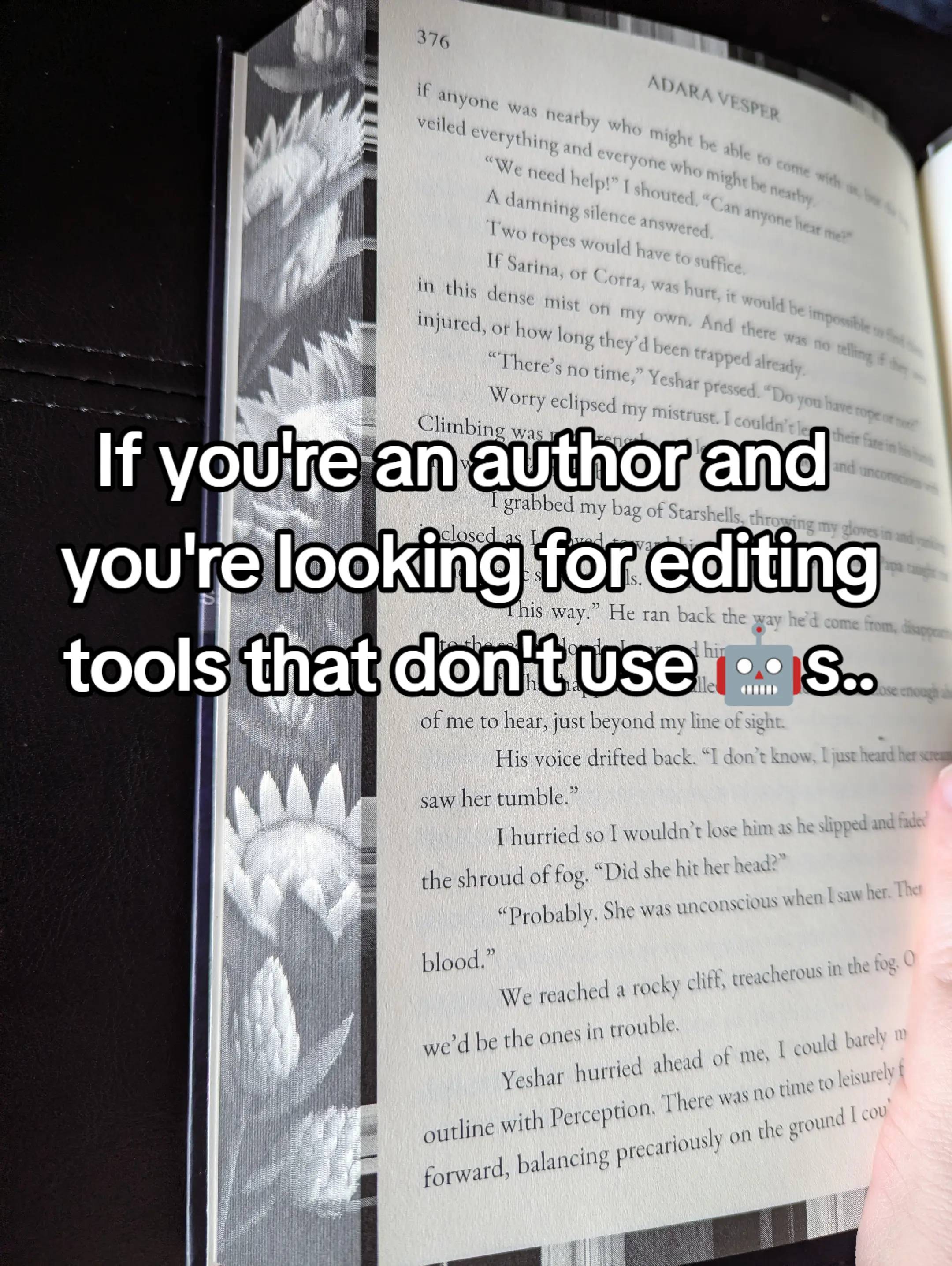 Why share this? Because I love editing and reading as much as I love writing, an