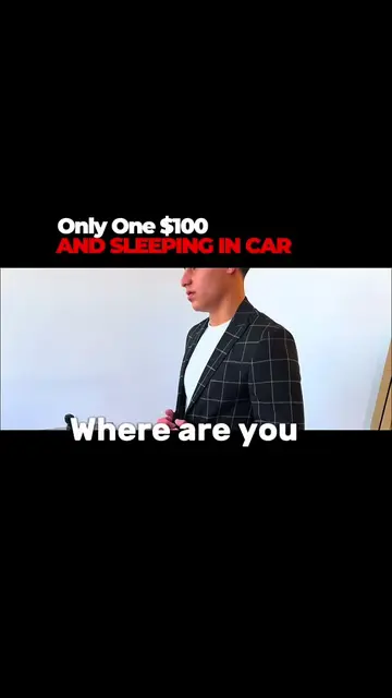 Only $100 Left and sleeping in his car at 19….. @Shawn Meaike  #motivation #mone
