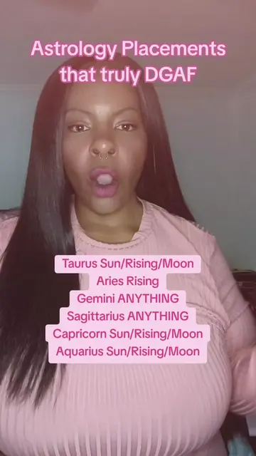 If you have any of these placements, you truly DGAF about what nobody got going 
