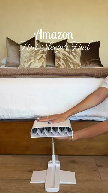 🔗In Bio! Hot Sleeper Find 🪭🤍 #amazonhome #sleepinghacks #bedfan #amazongadget