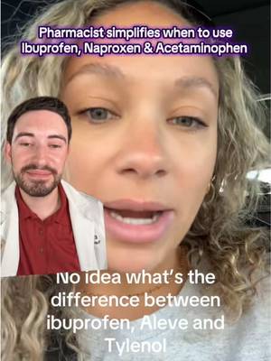 Acetaminophen vs. ibuprofen vs. naproxen  What’s actually the difference? 💊 A p