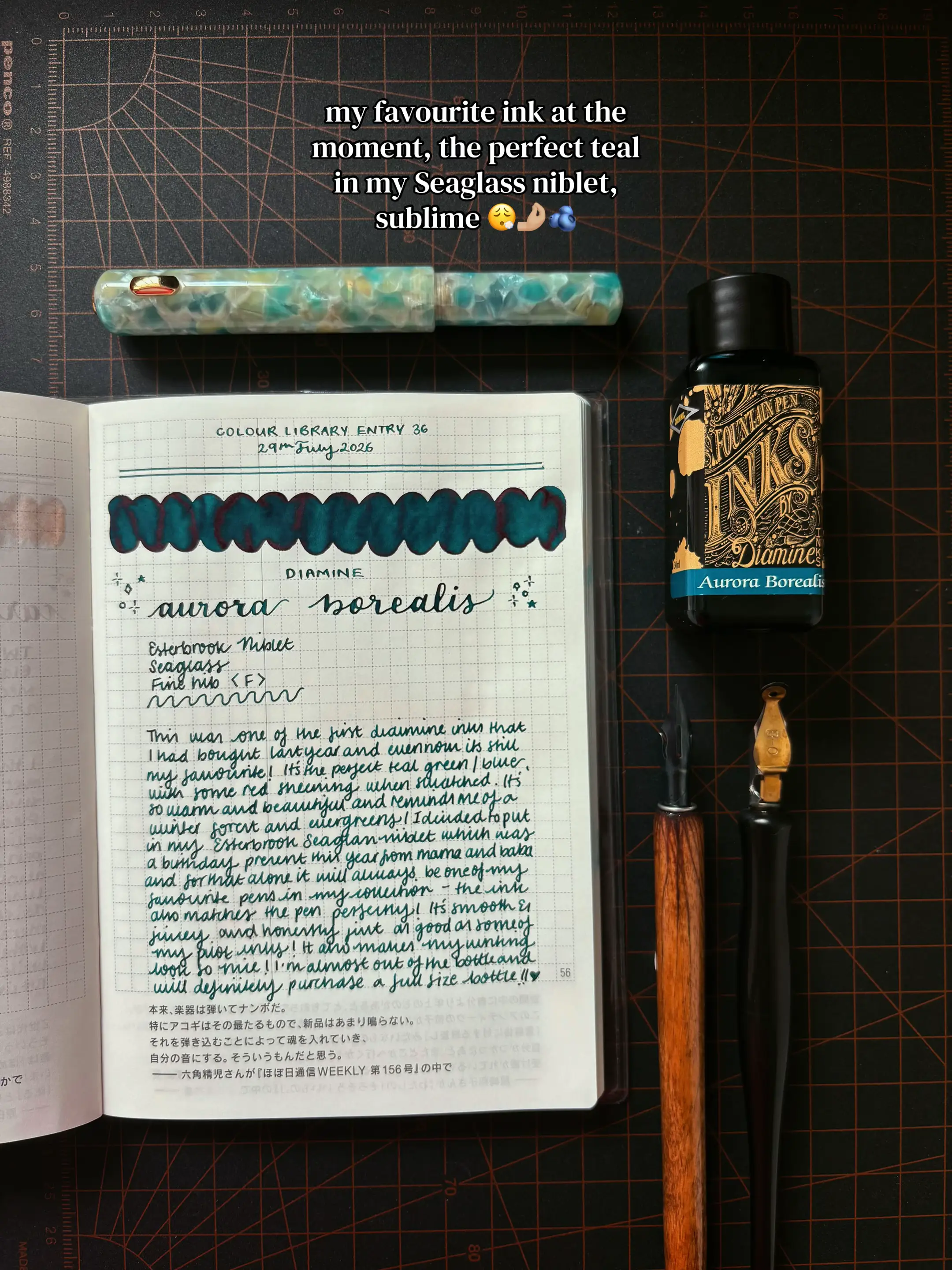 starting an ink journal this year was the best thing I did and swatching fountai