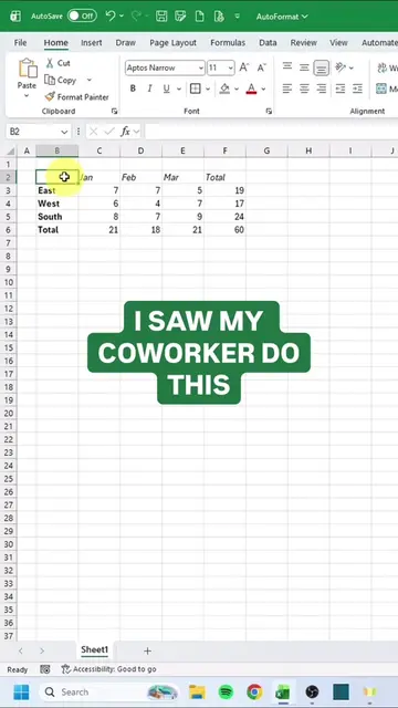 Stop wasting time manually formatting Excel tables. 🛑 This Excel hack can do it