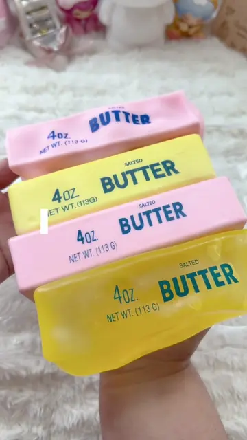 butter dog - dog with the butter  #crunchysquishy #asmr #coconutoilstressball #s