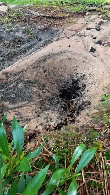 Underground waterline repair 💦 Wasn’t hard to locate this one! Dug it up, and r