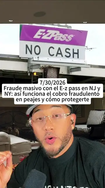 ⚠ Fraude masivo con el E-z pass en NJ y NY: así funciona el cobro fraudulento en
