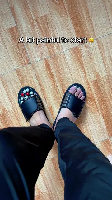 My feet finally get to unwind 😌❤️ Comment 'slippers' if you need these ✅  #foot