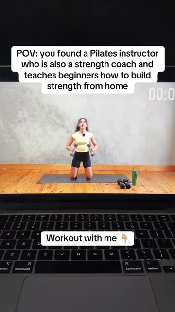 Find all my workouts in my 🔗!! #pilatesxstrength #workoutsforwomen #homeworkout