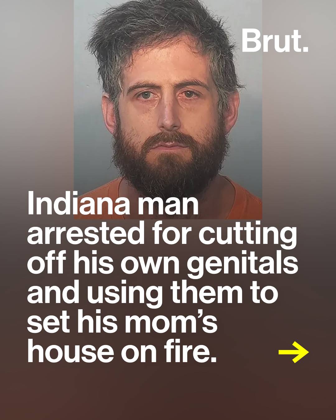An Indiana man was charged with arson after cutting off part of his body and usi