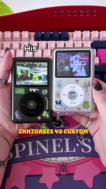Decorating the Innioasis Y2 to gift it to my other half 💚 #mp3player #custom #i