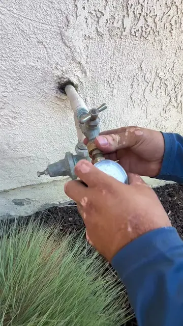 Over 100 PSI coming into this home 😳 It should be sitting around 65. That much 