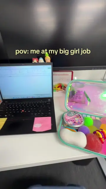 I’m just a girl  #officelife #fidgets #trinkets #squishy #needoh 