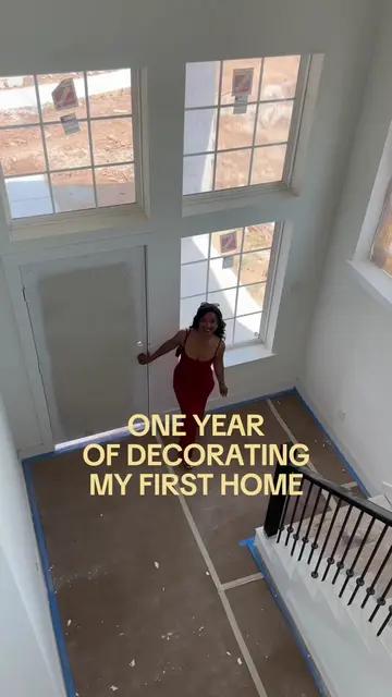 One year of decorating my first home 🏡 Taking a look back at all the progress. 