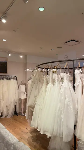 wedding dress try on @Anthropologie Weddings 🕊️☁️ the most beautiful gowns ever