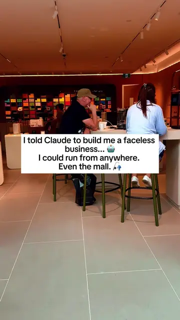 👇😎 I gave Claude one job... "Build me a faceless business I can run from my ph