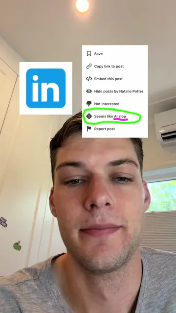 New ‘seems like AI slop’ button on LinkedIn