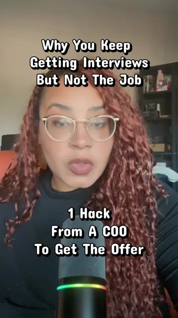 If you are getting interviews  But not job offers Here is 1 hack from a COO On h