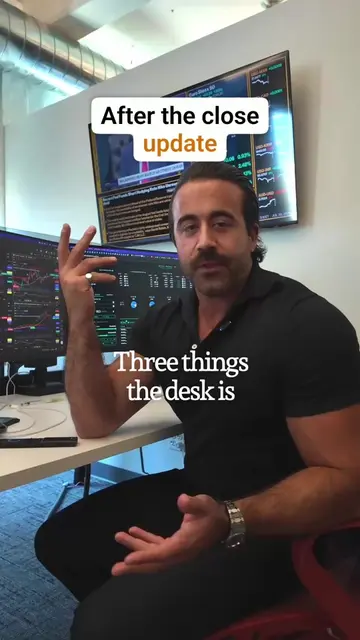 Three things our desk was looking at today For our full market analysis click th