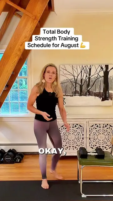 Strength Training Schedule for August! Dumbbells Only.  3 days per week. 30 minu