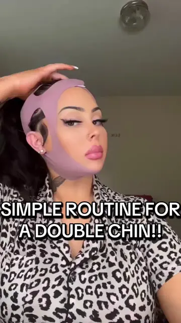 A simple little routine to define the chin from home #beautyhacks #vline 