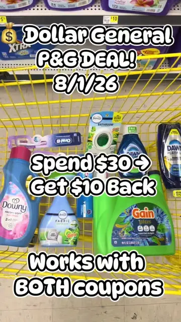 ✨ Dollar General P&G STOCK-UP TIME! ✨ Whether you received the exclusive $10 off